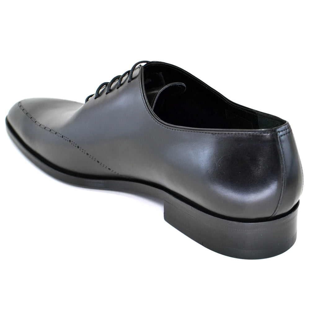 Corrente C153-5453 Perforated Design Lace Up Shoes Black