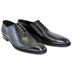 Corrente C153-5453 Perforated Design Lace Up Shoes Black