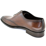 Corrente C154-5453 Perforated Design Lace Up Shoes Brown