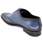 Corrente C155-5453 Perforated Design Lace Up Shoes Navy Brown