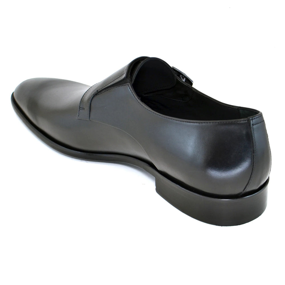 Corrente C156-5235 Double Monk Strap Shoes Black