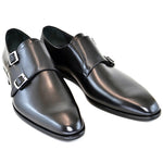 Corrente C156-5235 Double Monk Strap Shoes Black