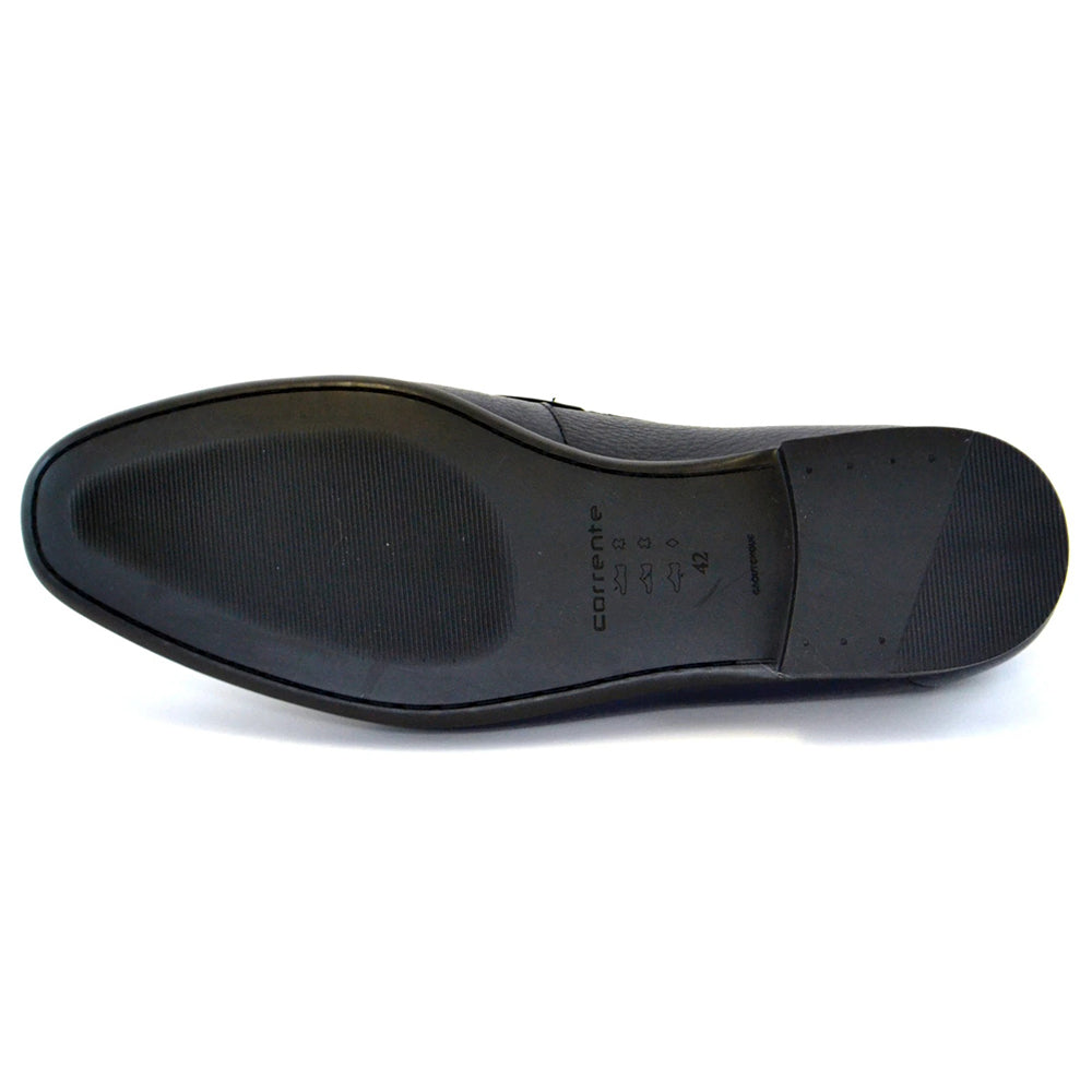 Corrente C162-5532 Full Deer Skin Loafers Navy
