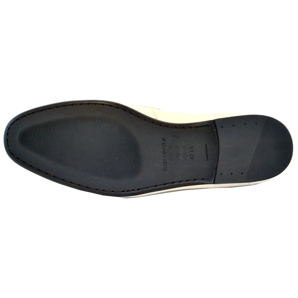 Corrente C163-5532 Full Deer Skin Loafers Beige