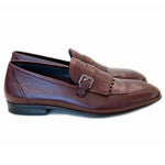 Corrente C166-4728 Kilttie Buckle Loafers Burgundy