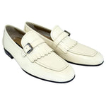 Corrente C167-4728 Kilttie Buckle Loafers Bone
