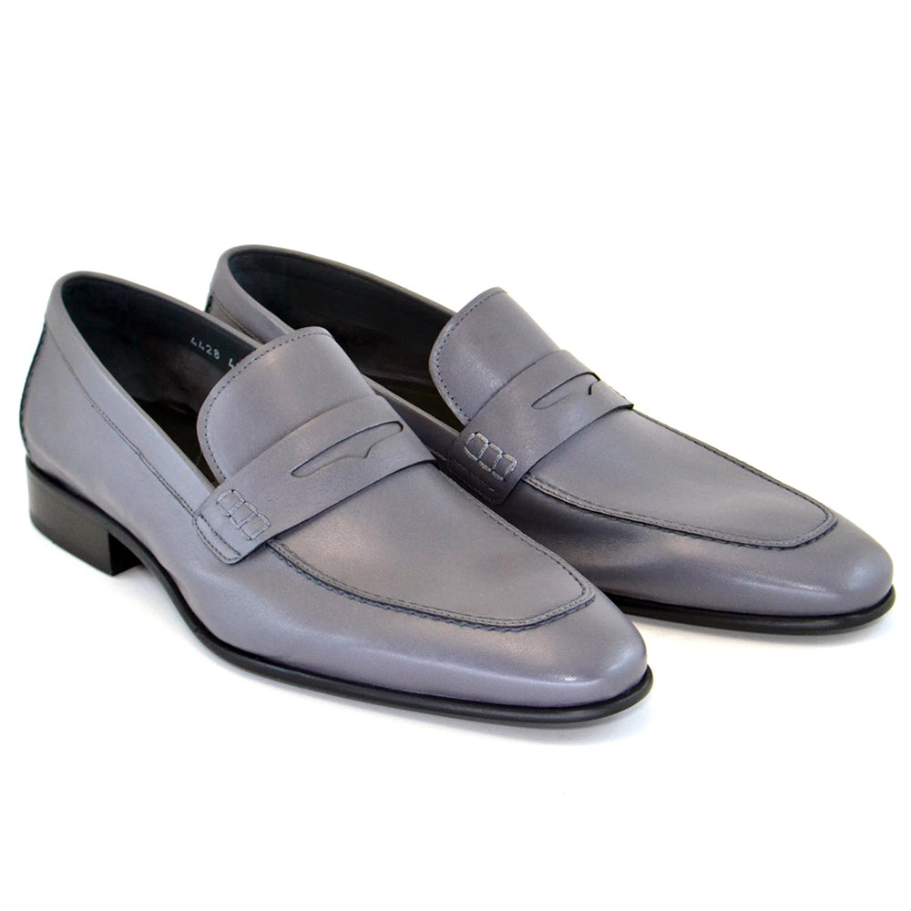 Corrente C175-4428-1 Penny Loafers Gray