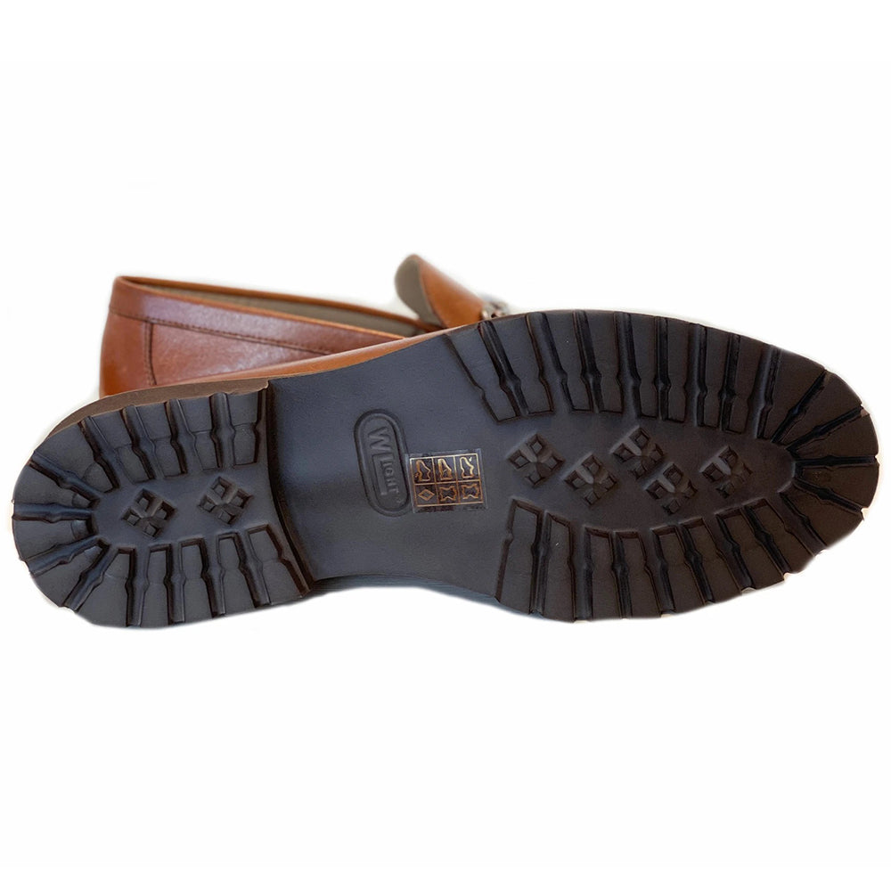 Corrente C179-4494 Buckle Lug Sole Loafers Cognac