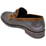 Corrente C183-5454HS Kiltie Buckle Loafers Brown