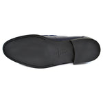 Corrente C184-5454HS Kiltie Buckle Loafers Navy