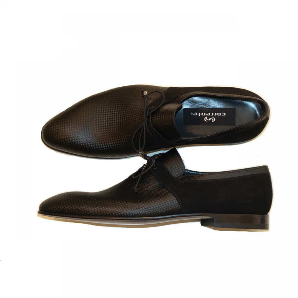 Corrente C185-2672 Laser Print Leather/Suede Black
