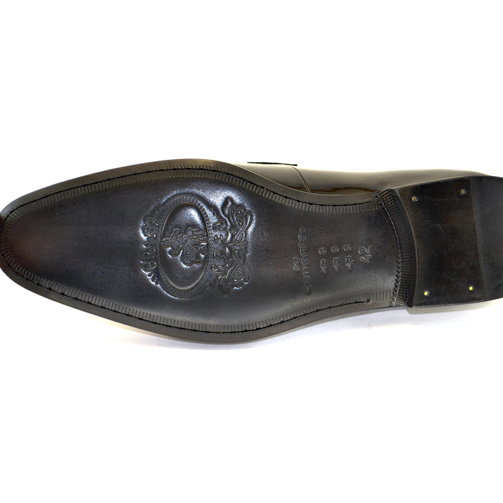Corrente C186-5286 Patent Leather Loafers Black