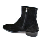 Corrente Suede Side Zipper Boots Black