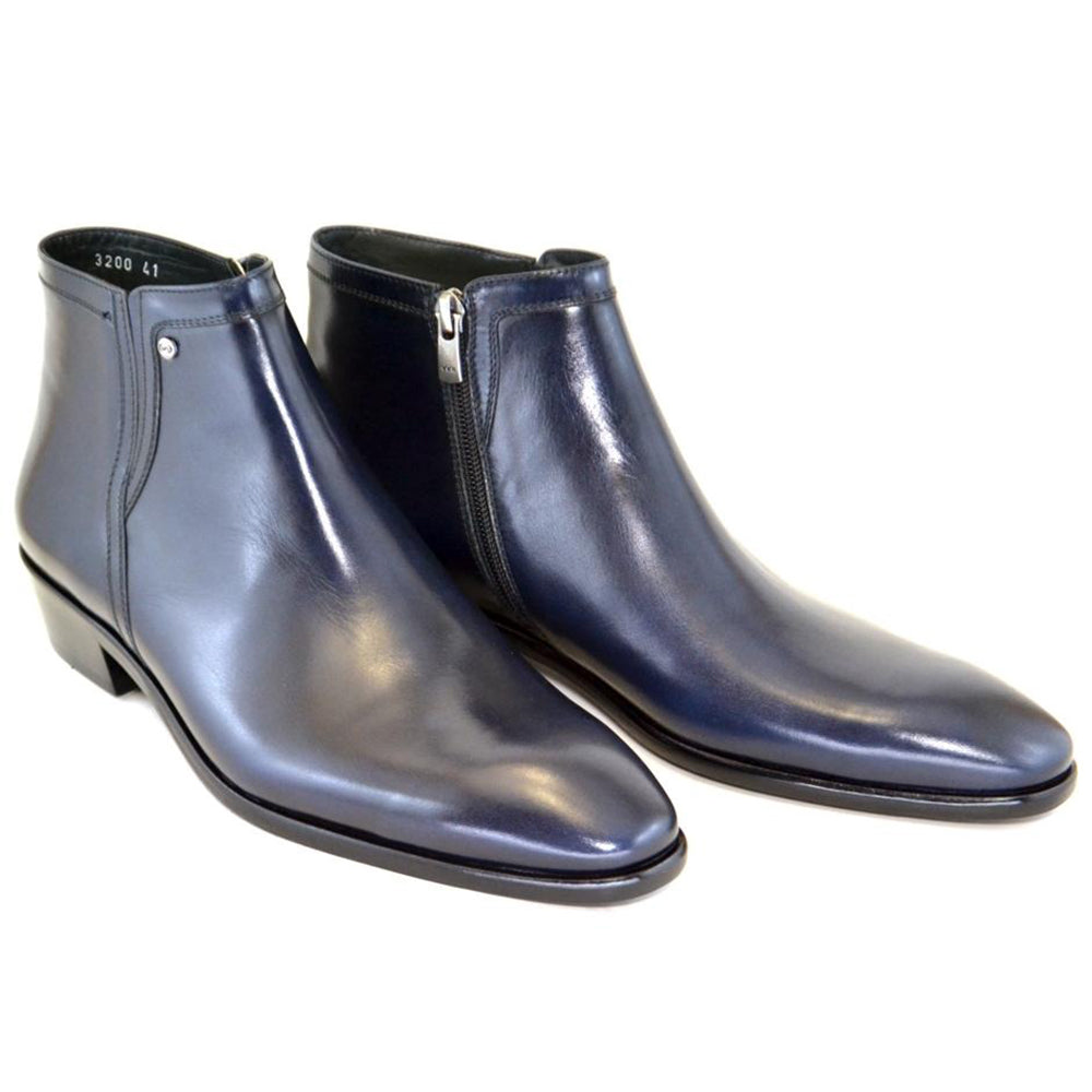 Corrente Side Zipper Boots Navy