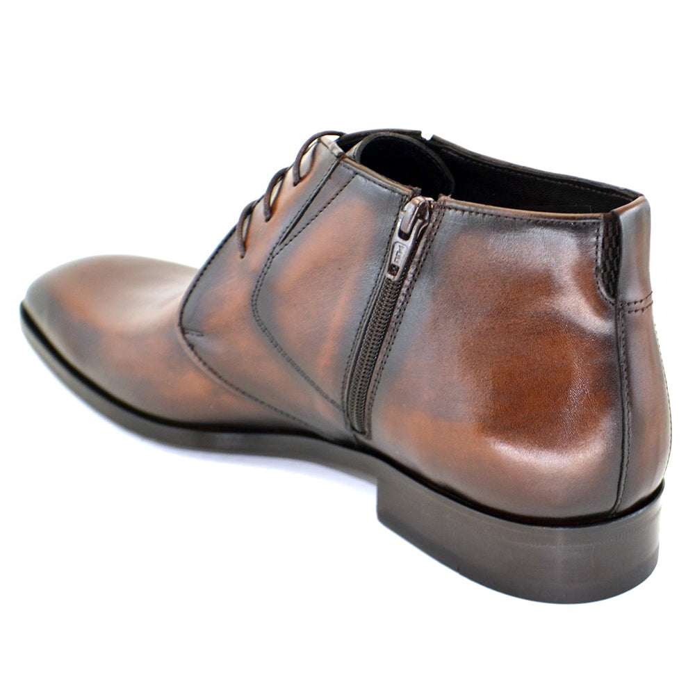Corrente C198-5346 Zip Chukka Boots Brown