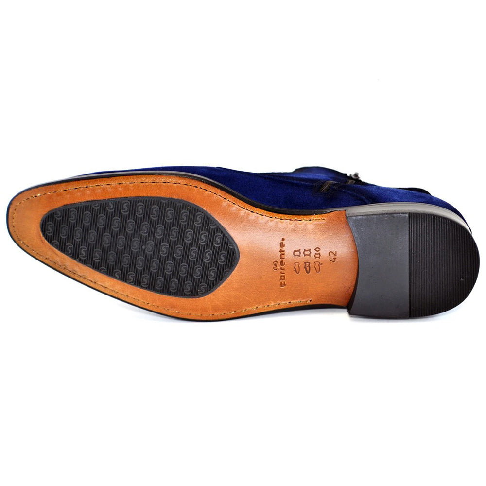 Corrente C200-2077 Two Tone Suede Boots Blue Grey