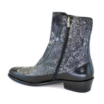 Corrente C201-3273 Side Zipper Python Boots Multi Grey