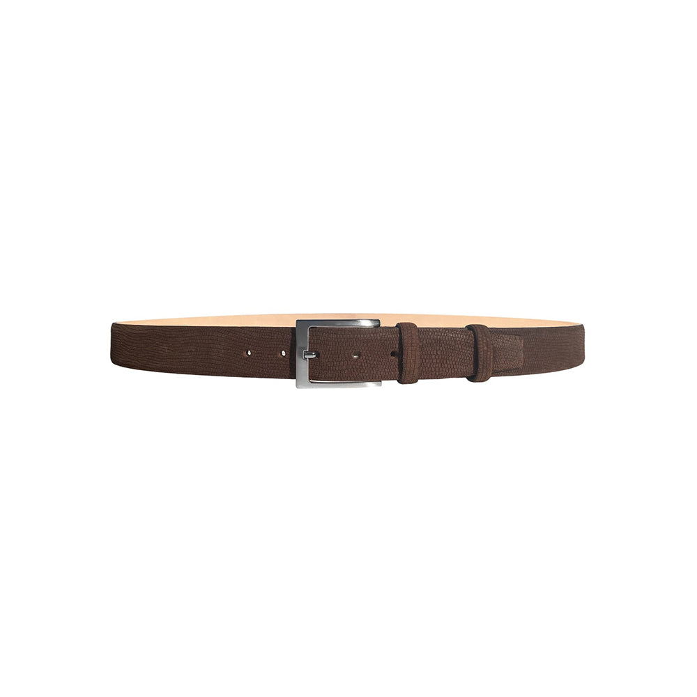Corrente CBelt-1547 Design Suede Belt Brown