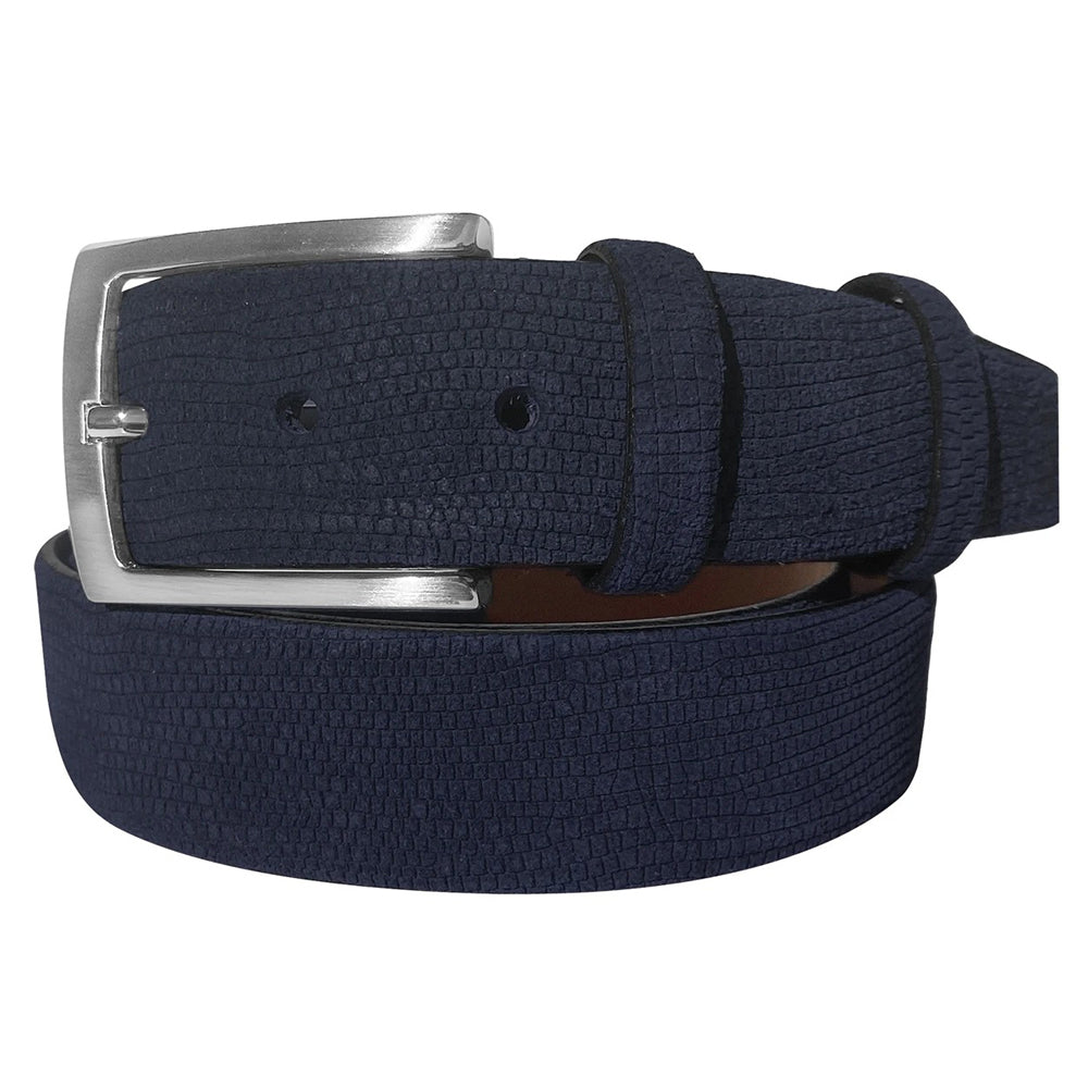 Corrente CBelt-1547 Design Suede Belt Navy