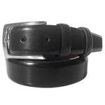Corrente CBelt-1547 Plain Leather Belt Black