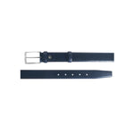 Corrente Plain Leather Belt Navy Size 42
