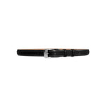 Corrente CBelt-4002 Contrast Leather Belt Grey Black