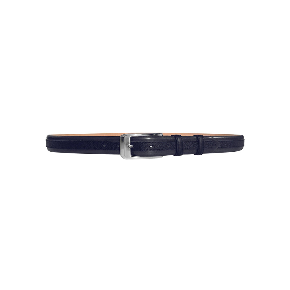 Corrente CBelt-4002 Contrast Leather Belt Navy