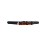 Corrente CBelt-4002 Contrast Leather Belt Tan Navy