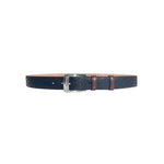 Corrente CBelt-4005 Quilted Leather Belt Navy
