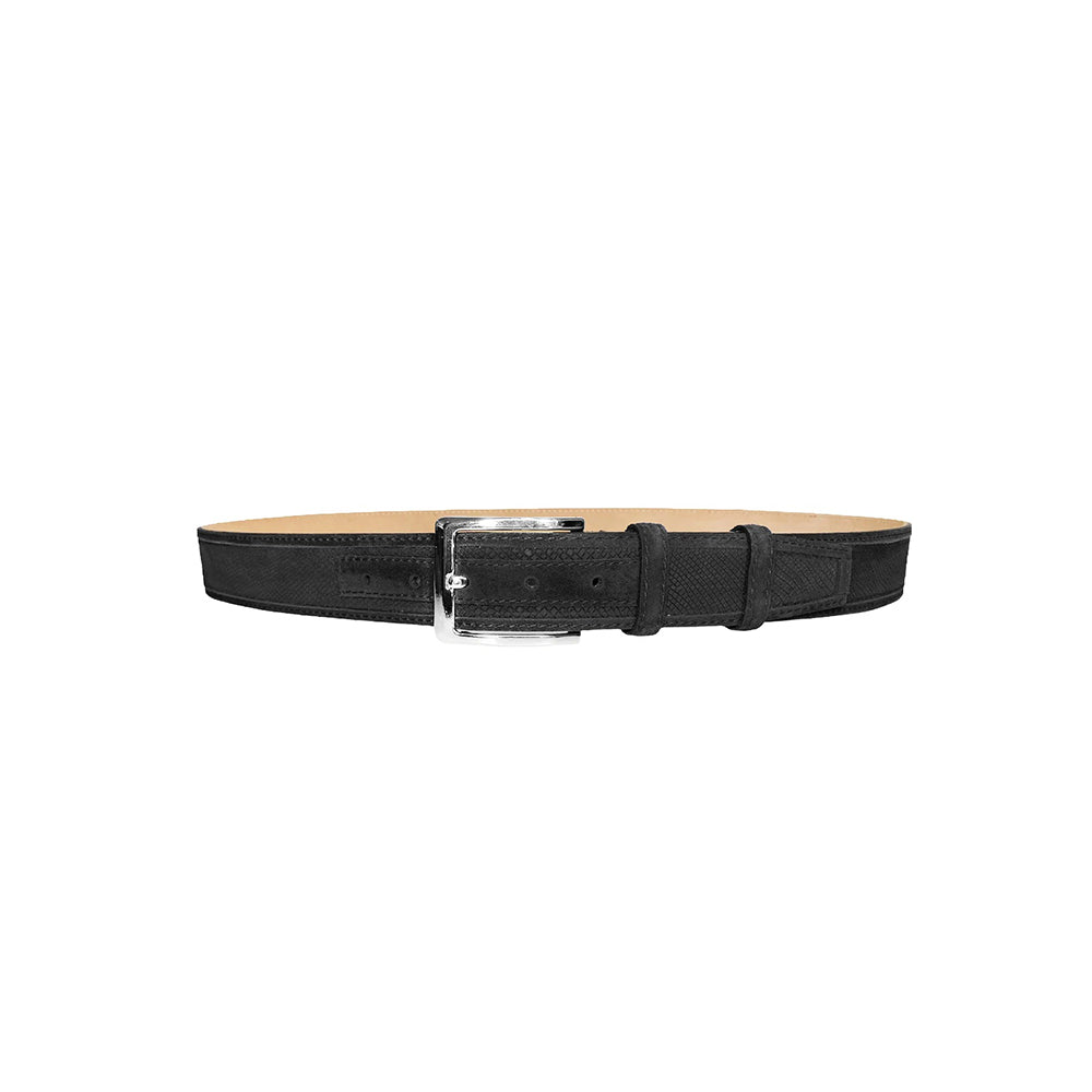 Corrente CBelt-5776 Design Suede Belt Black