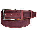 Corrente CBelt-5776 Design Suede Belt Burgundy