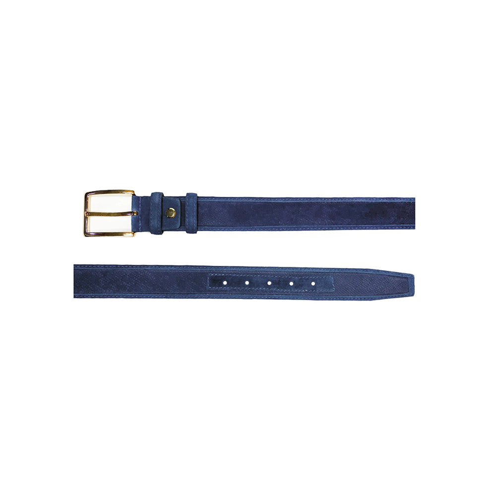 Corrente CBelt-5776 Design Suede Belt Navy