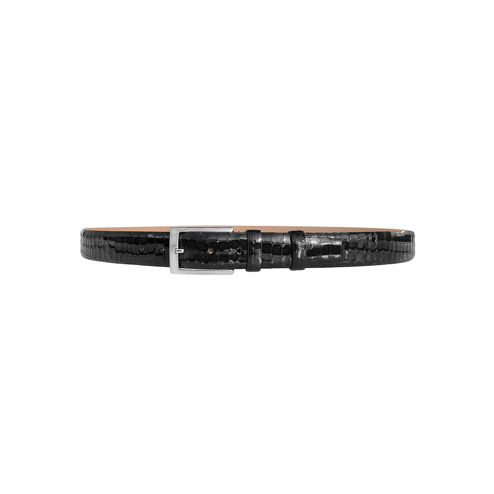 Corrente CBelt-5796 Croco Leather Belt Black