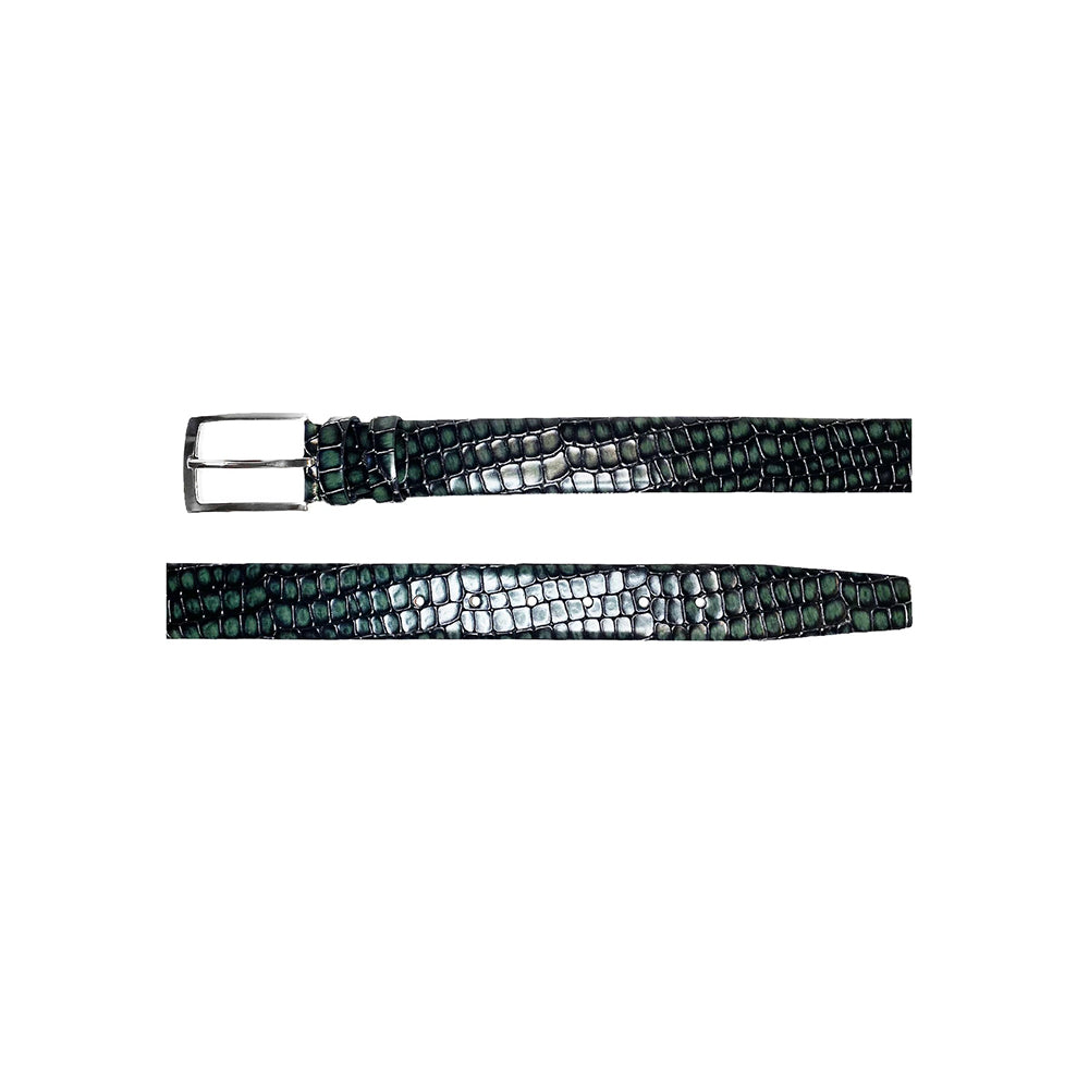 Corrente CBelt-5796 Croco Leather Belt Green
