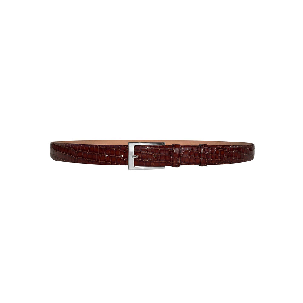 Corrente CBelt-5796 Croco Leather Belt Tobacco