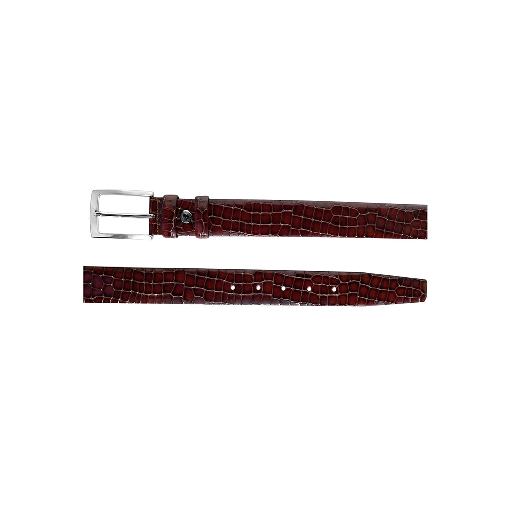 Corrente CBelt-5796 Croco Leather Belt Tobacco