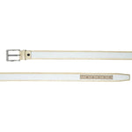 Corrente CBelt-5831 Design Leather Belt White