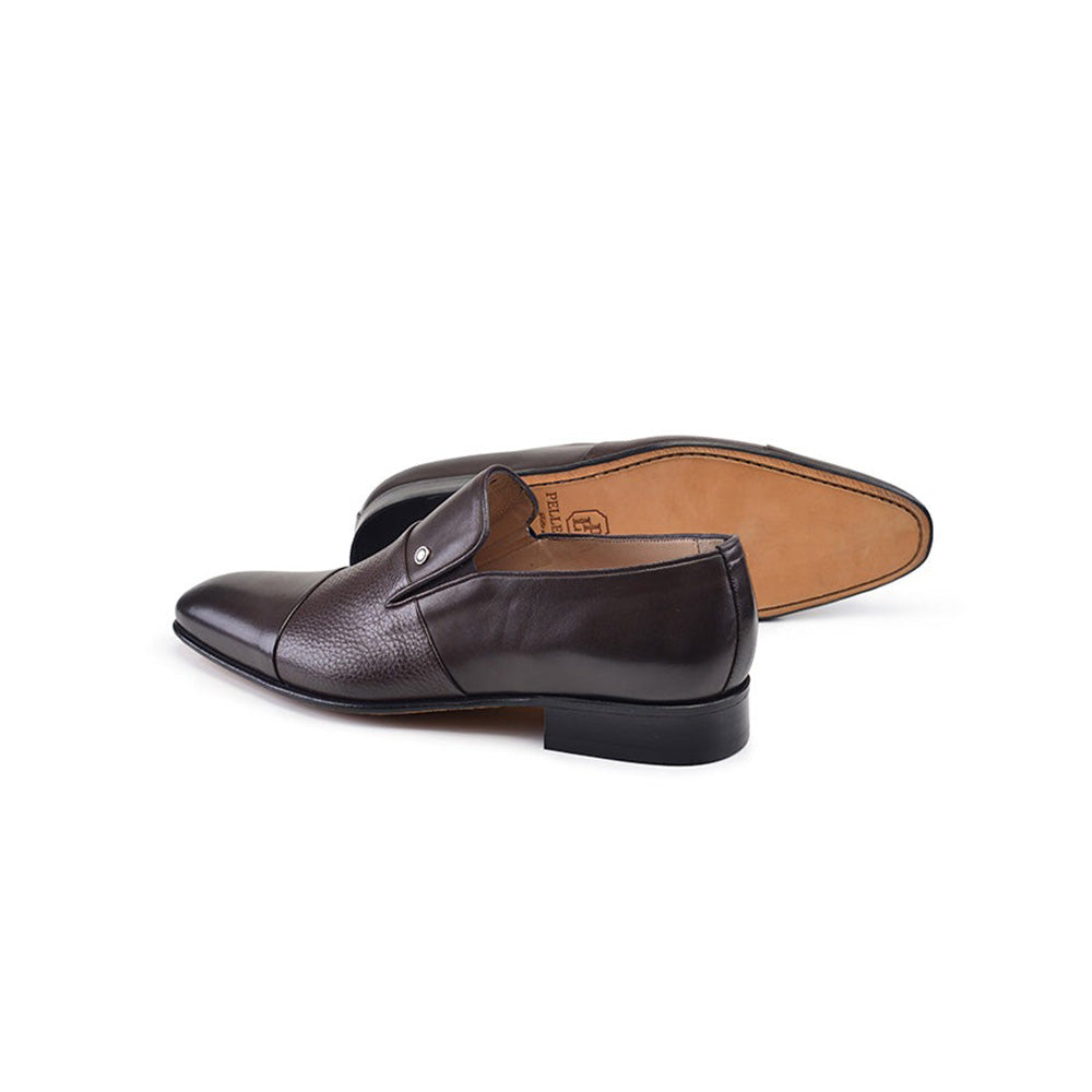 Corrente P00051-891 Cap-Toe Loafers Brown