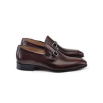 Corrente P000512-4770 Buckle Loafers Brown