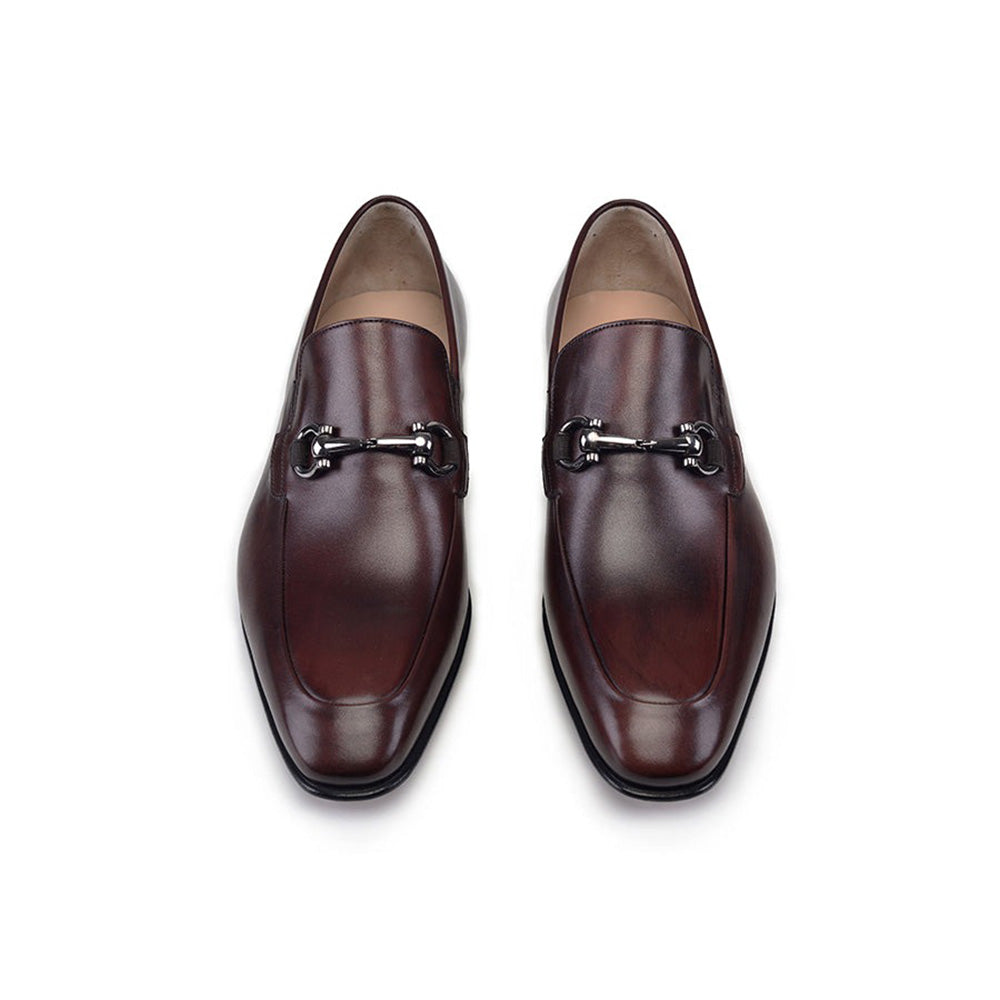 Corrente P000512-4770 Buckle Loafers Brown