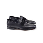 Corrente P000513-7504 Suede Vamp Loafers Black