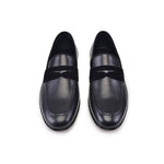 Corrente P000513-7504 Suede Vamp Loafers Black