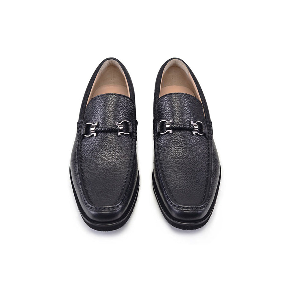 Corrente P000518-9496 Dress Casual Loafers Black