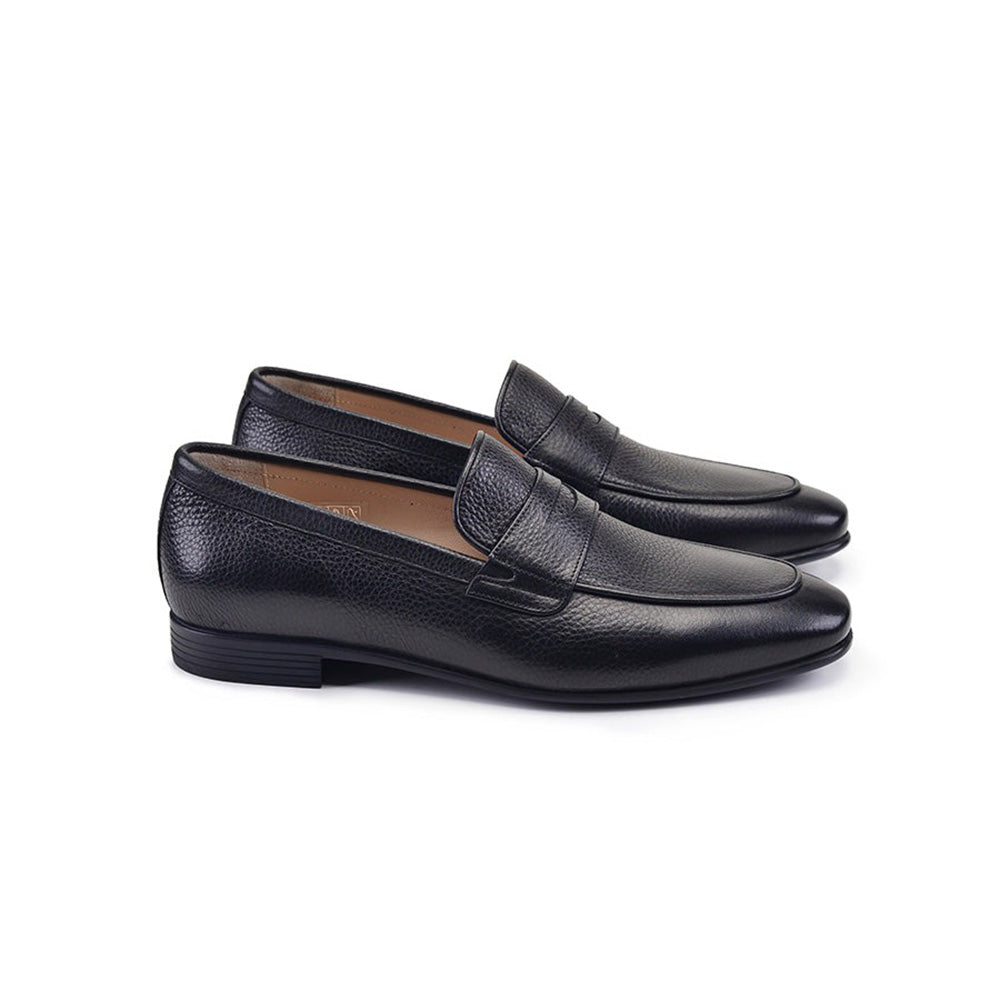 Corrente P000520-5820 Dress Casual Penny Loafers Black