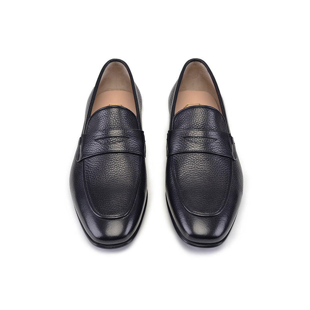 Corrente P000520-5820 Dress Casual Penny Loafers Black