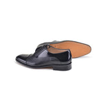 Corrente P00053-270 Deerskin Cap-Toe Shoes Black