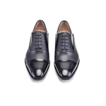 Corrente P00053-270 Deerskin Cap-Toe Shoes Black