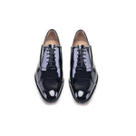 Corrente P00057-270 Patent Cap-Toe Shoes Black