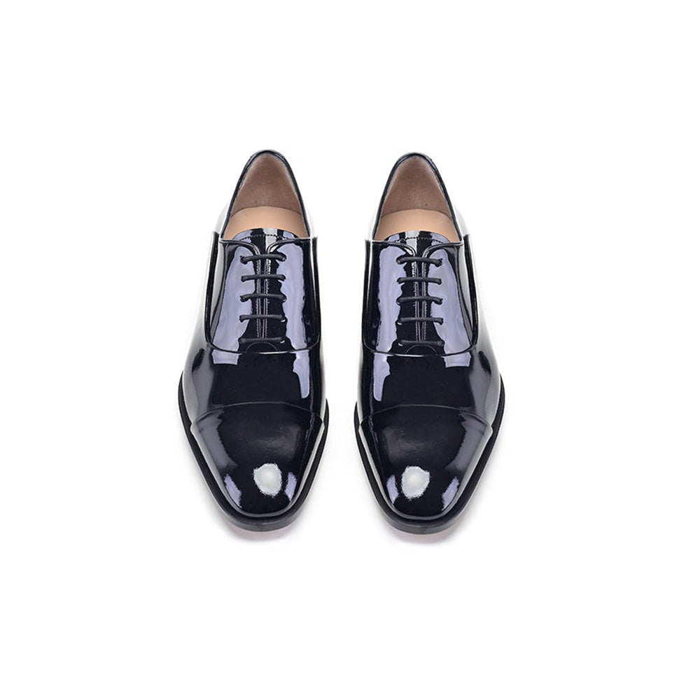Corrente P00057-270 Patent Cap-Toe Shoes Black
