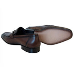 Corrente Kiltie Tassel Loafers Brown